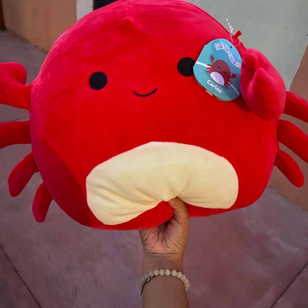 Squishmallows Bright Red Crab Plush